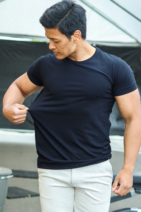 Muscle Fit T-Hemd 2-Pack Blue Navy
