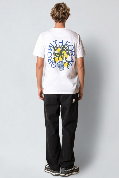 Fat Moose Growth T-Hemd White