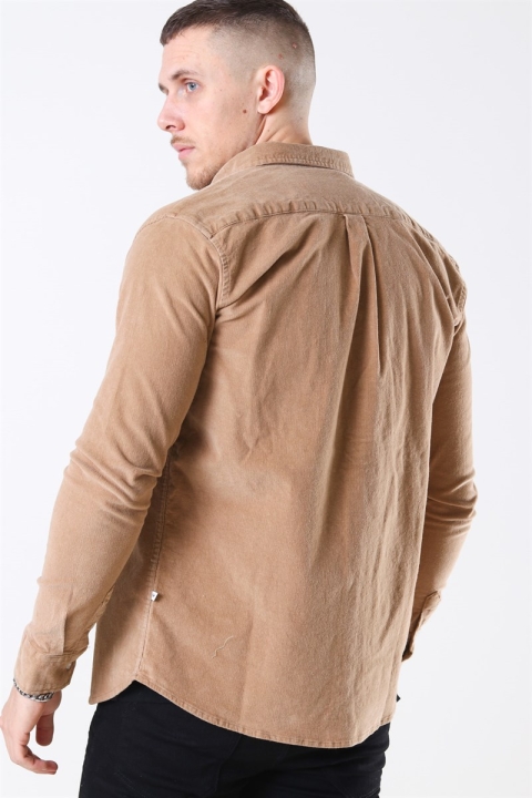 Kronstadt Johan Soft CordUhroy Overshirt Khaki