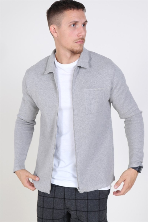 Clean Cut Fernando Cardigan Light Grey Mel