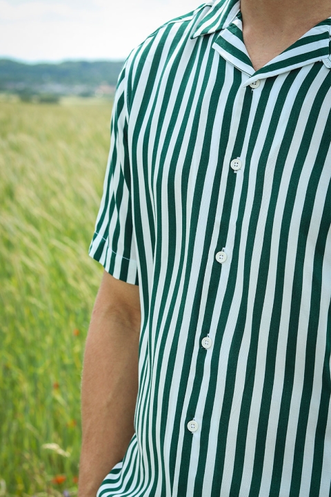 ONLY & SONS WAYNE SS VISCOSE Hemd Dark Green