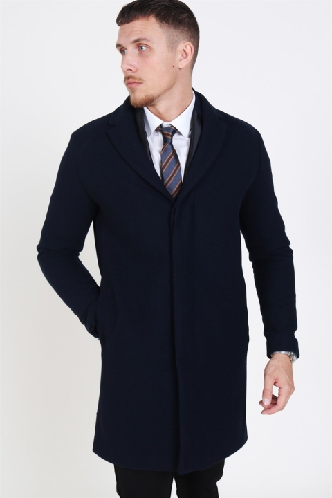 Selected Brove Wollmantel Dark Sapphire