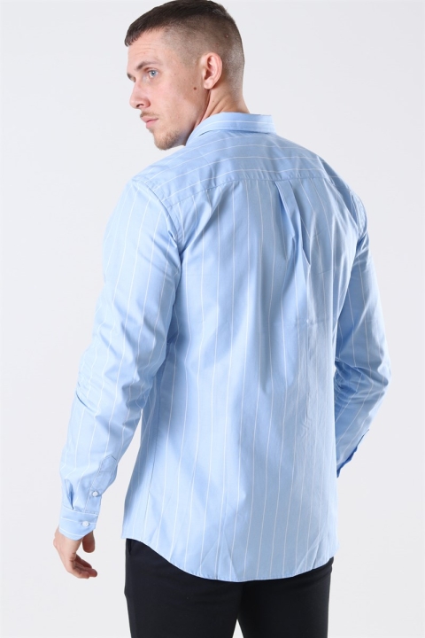 Les Deux Ramon Stripe Hemd Placid Blue/ White