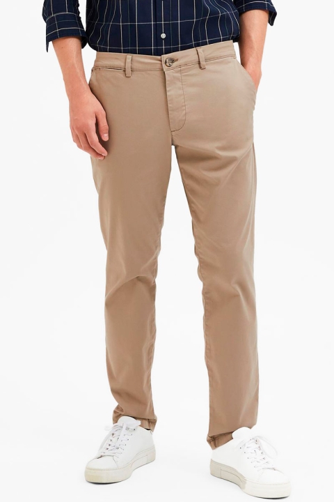 Selected SLHSLIM-NEW MILES 175 FLEX PANTS W N Greige