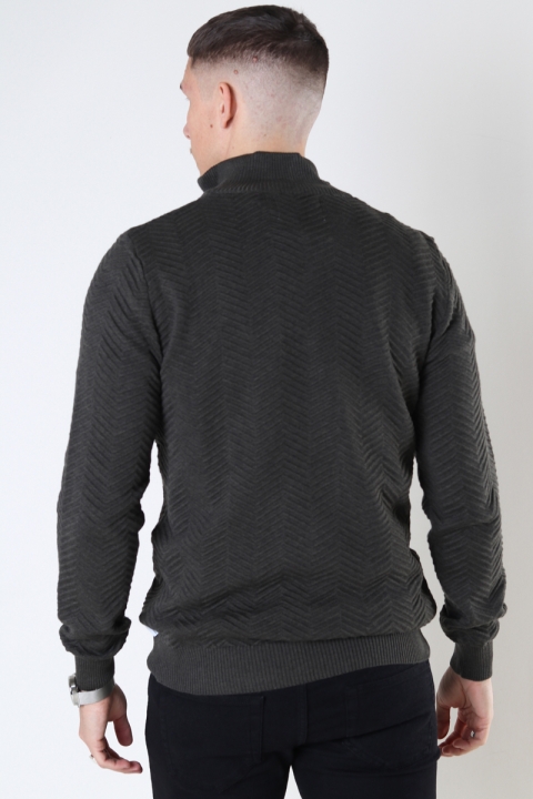 Kronstadt Carlo Half Zip knit Army