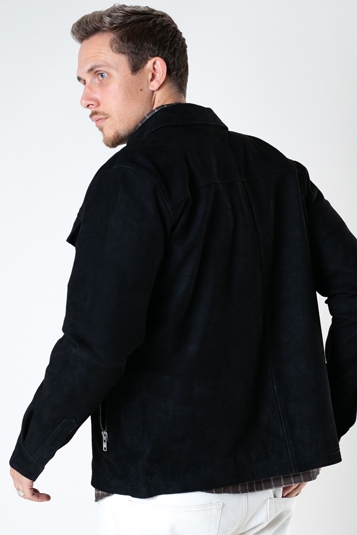 Clean Cut Copenhagen Carl Suede Jacket Black