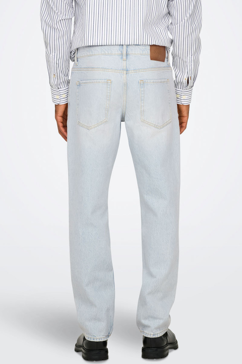 Only & Sons Edge Straight Fit 9393 Light Blue Bleached Denim