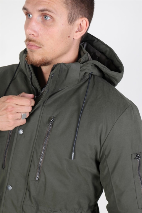 Only & Sons Klaus Parka Jacke Forest Night