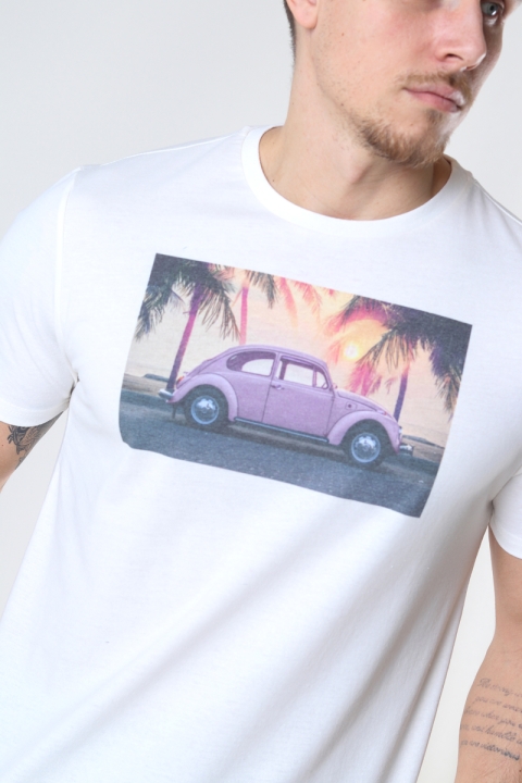 Kronstadt Clive Recycled cotton printed t-Hemd Beetle