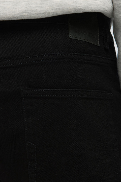 Selected Ben Straight Fit Jeans Stay Black Denim