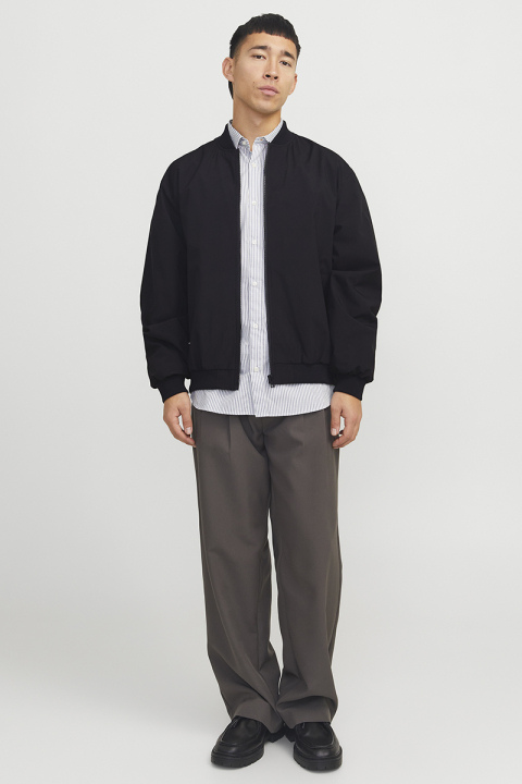Jack & Jones Charge Oversize Bomber Jacket  Black