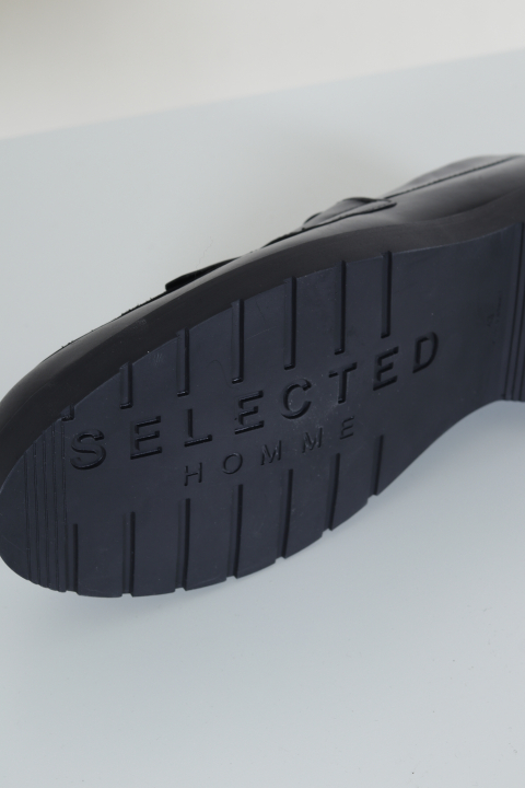 Selected Tim Leather Kiltie Loafer Black