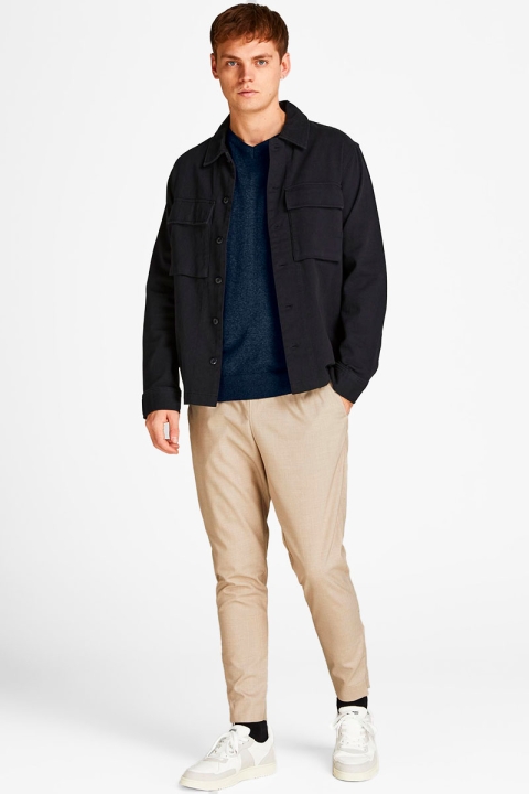 Jack & Jones JJEEMIL KNIT V-NECK NOOS Navy Blazer