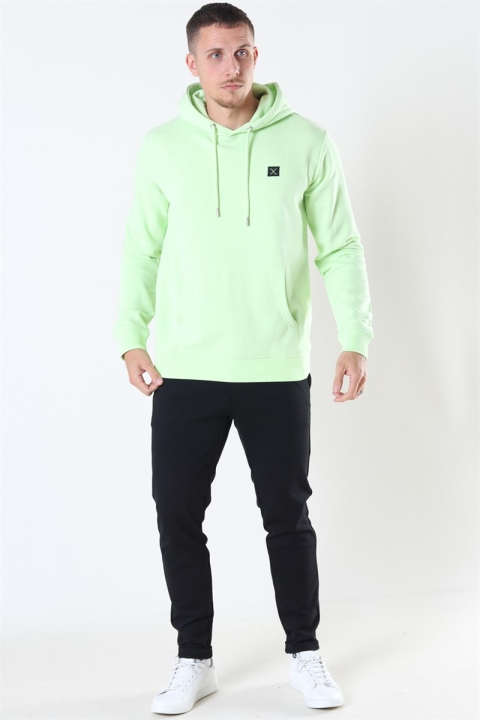 Clean Cut Basic Organic Hoodie Neon Green