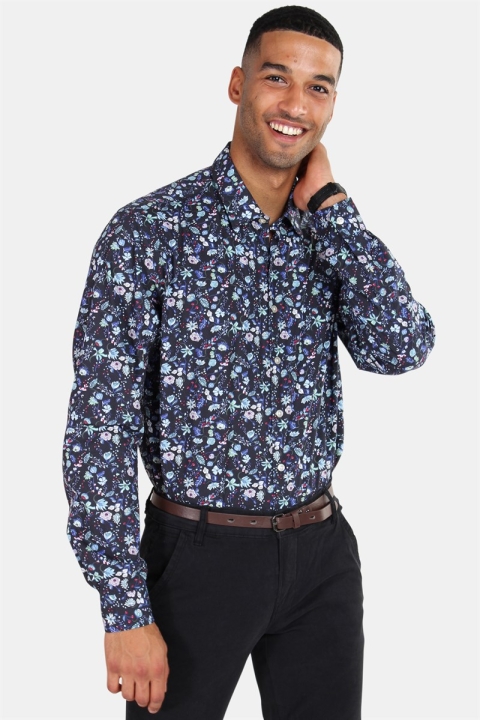 Lindberg Flower Hemd Blue