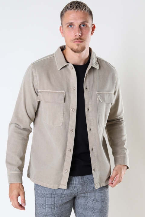 Jack & Jones JORNOLAN OVERSHIRT LS Crockery /COMFORT