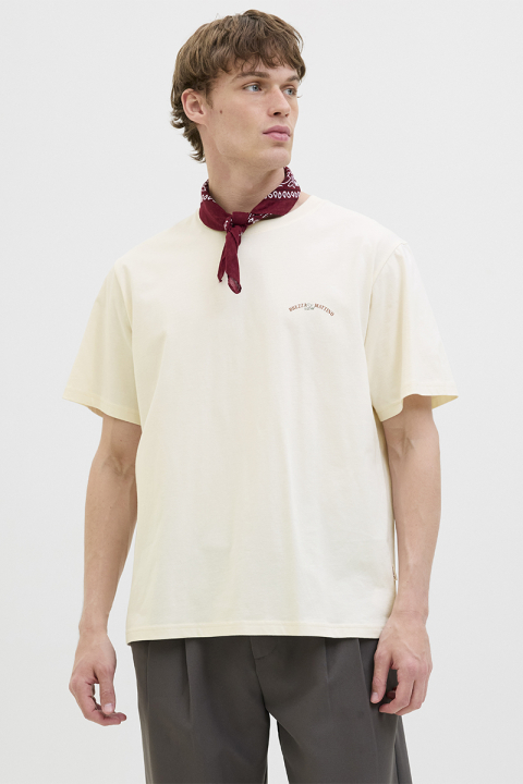 Jack & Jones Hydra Cutout Tee Antique White