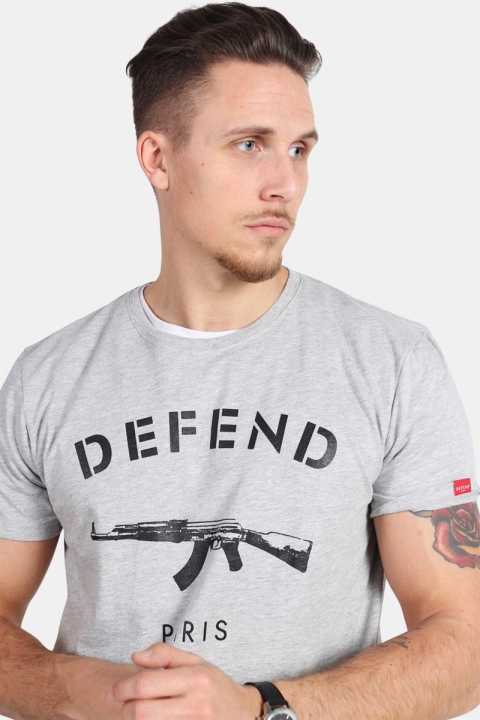 Defend Paris Paris T-Hemd Grey