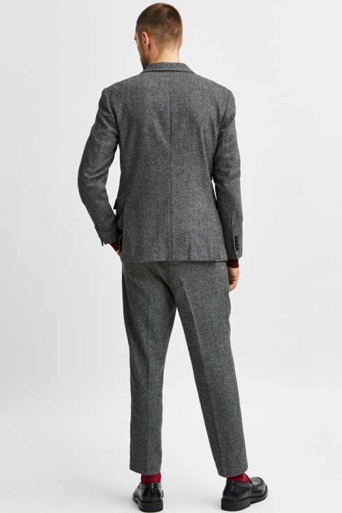 Selected SLHSLIM-OTIS DB BLZ B NOOS Grey Herringbone