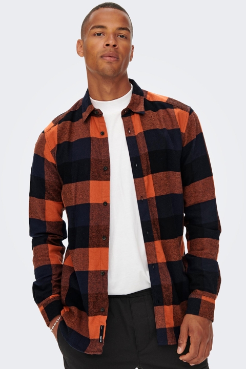 ONLY & SONS GUDMUND LS CHECK Hemd Picante