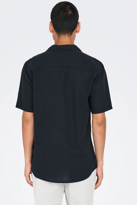 ONLY & SONS Caiden SS Resort Linen Black