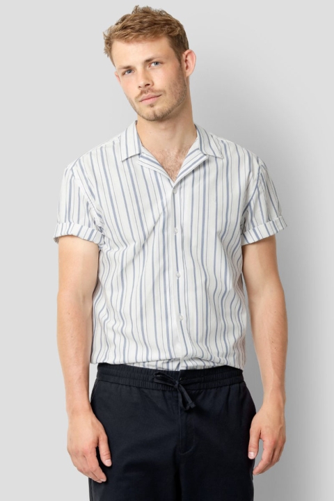 Clean Cut Copenhagen Bowling Harrison S/S Blue Stripe