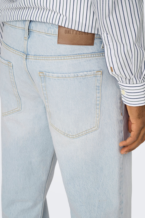 Only & Sons Edge Straight Fit 9393 Light Blue Bleached Denim