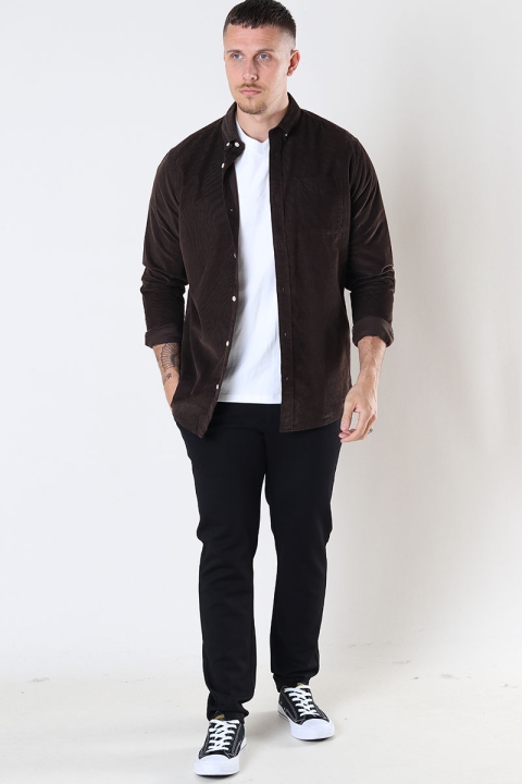 Jack & Jones CLASSIC CORDUROY Hemd L/S Mulch