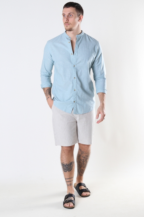 Jack & Jones SUMMER LINEN BAND Hemd L/S Bay