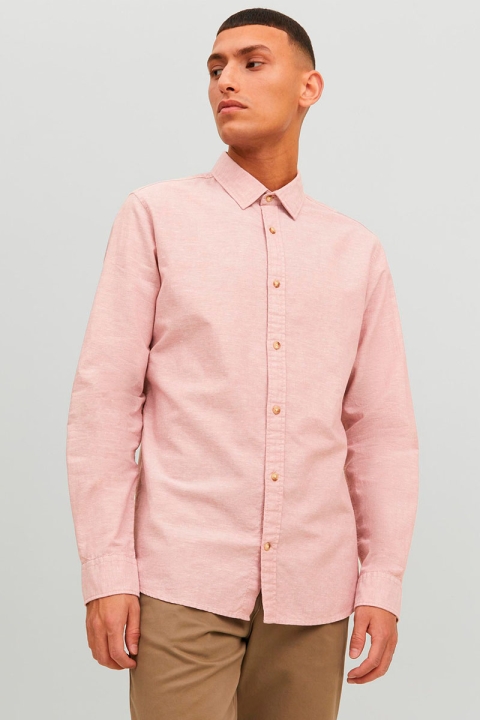 Jack & Jones Summer Linen Hemd LS Deauville Mauve