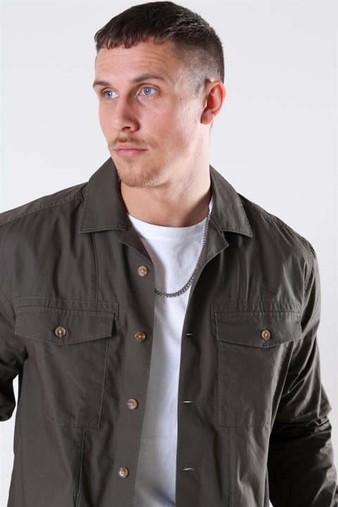 Only & Sons Aiden LS Light Overshirt Olive Night
