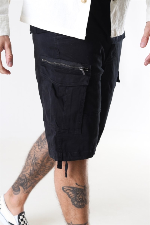 Jack and Jones Chop Cargo Shorts Black