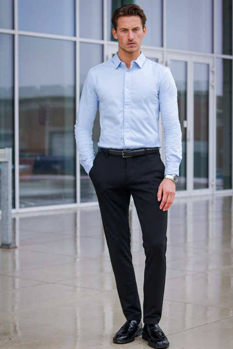 ONLY & SONS Miles LS Stretch Hemd Cashmere Blue