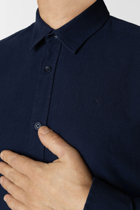 Clean Cut Copenhagen Luca Hemd LS Navy