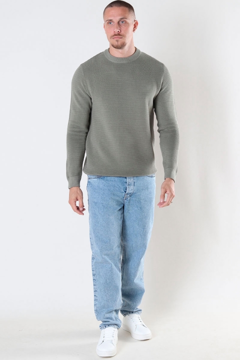 Solid Valencia Crew Knit Vetiver