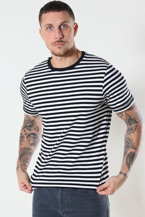 Basic Brand T-Hemd Striped Black/White