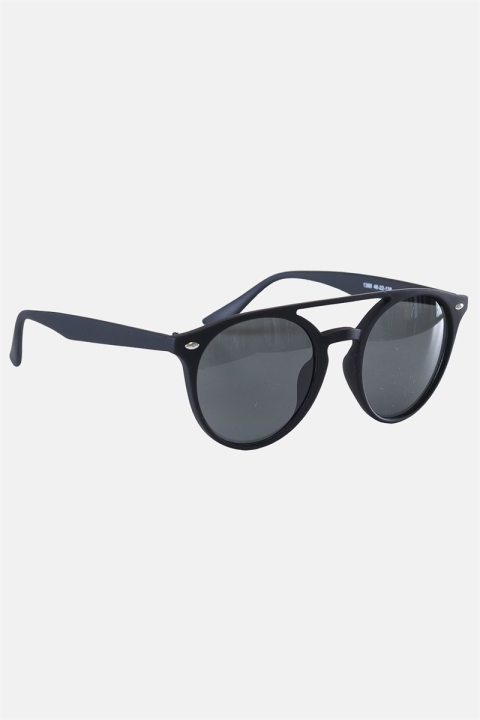 Fashion 1388 Mat Black Sonnenbrille Grey Linse