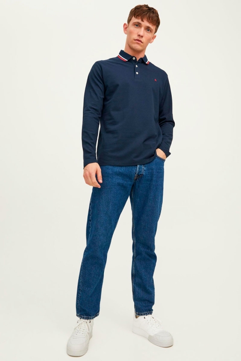 Jack & Jones PAULOS POLO LS Navy Blazer