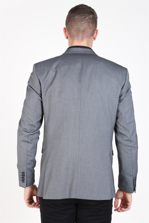 Selected Slim-MyloLogan Blazer Dark Grey StructUhre