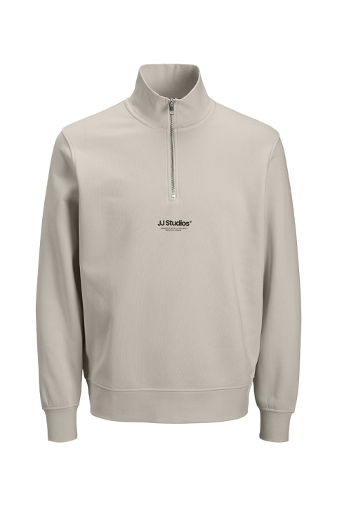 Jack & Jones Soho Sweat Half Zip Moonbeam
