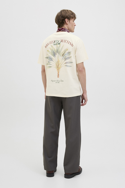 Jack & Jones Hydra Cutout Tee Antique White