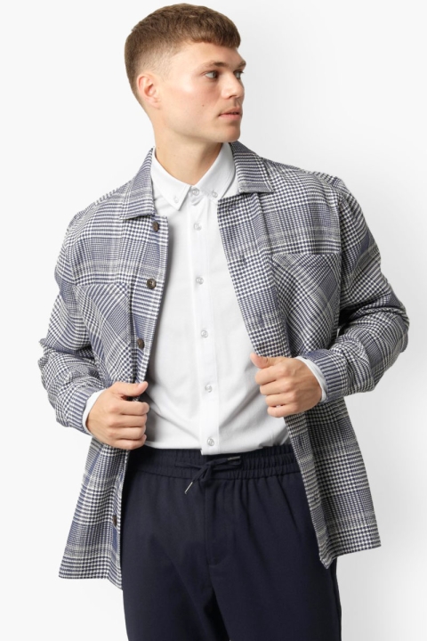 Clean Cut Copenhagen Dominic Overshirt Blue Check