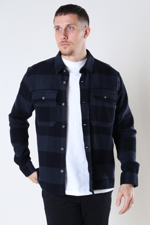 ONLY & SONS SCOTT LIFE LS CHECK FLANNEL OVERSHIRT Dark Navy