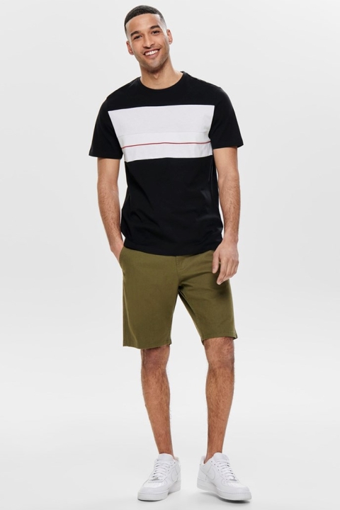 Only & Sons Lemar SS T-Hemd Black