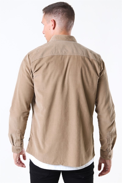 Solid Juan LS Corduroy Hemd Sand