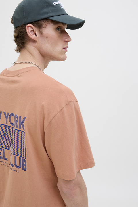 Jack & Jones Padel Club Relaxed Fit Tee  Dusty Coral