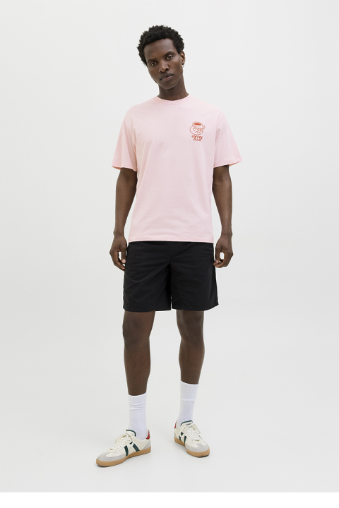 Jack & Jones Coffee Club Relaxed Fit Tee Parfait Pink