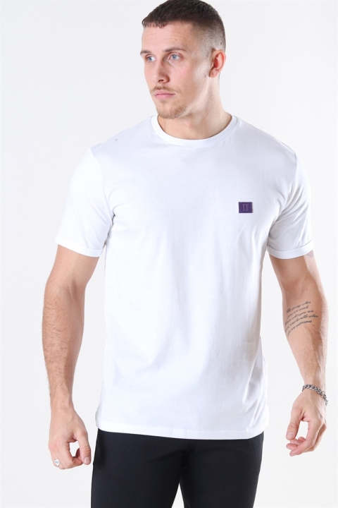 Les Duex White/Navy Piece T-Hemd