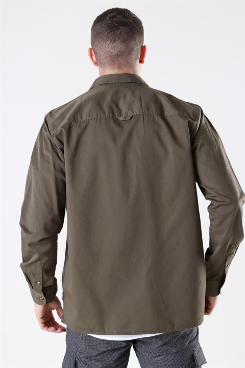 Only & Sons Michael Tencel Hemd Olive Night