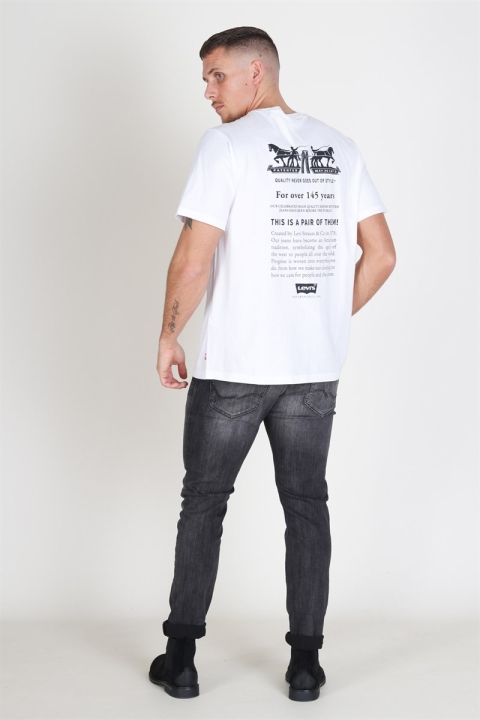 Levis Relaxed Graphic 2H Text T-Hemd White